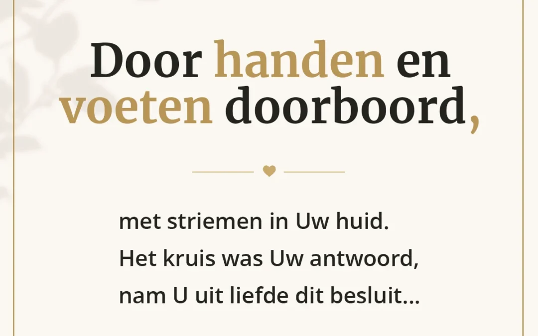 Het kruis als antwoord