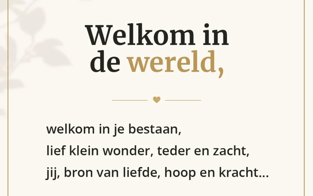 Welkom vlinder