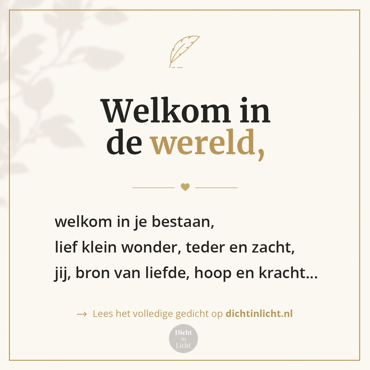 Korte christelijke gedichten dankbaarheid - vlinder, geboorte - Dicht in Licht