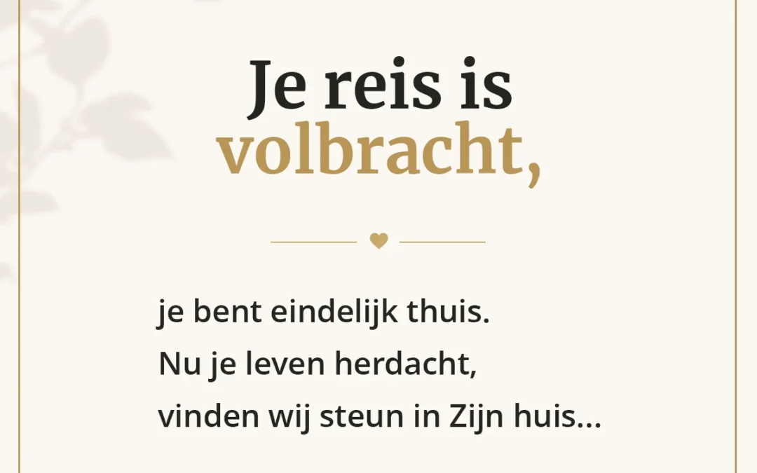 De reis volbracht