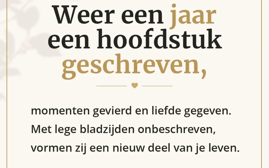 Een nieuw hoofdstuk