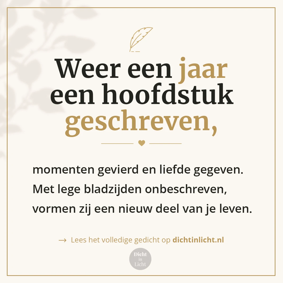 Korte christelijke gedichten verjaardag - Dicht in Licht
